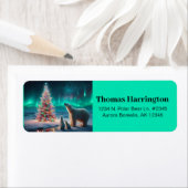 Polar Beer Mom Cubs Kerstboom Aurora Borealis Etiket (Insitu)