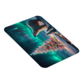 Polar Beer Mom Cubs Kerstboom Aurora Borealis Magneet (Rechterzijde)