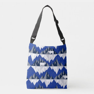 Polar Beer op Iceberg Naadloos Patroon. Crossbody Tas