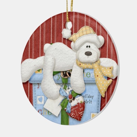 Polar Beer op Pakket Vakantie Ornament (Links)