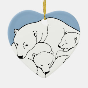 Polar Beer Ornament Moeder Baby Persoonlijke cadea