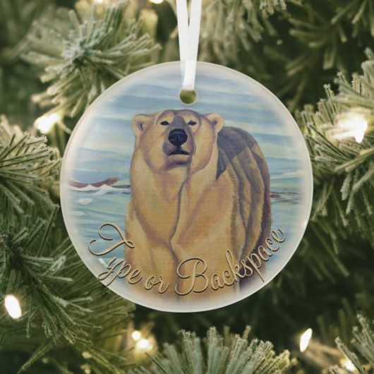 Polar Beer Ornament Personalized Beer Decoration (Insitu)