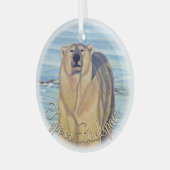 Polar Beer Ornament Personalized Beer Decoration (Voorkant links)