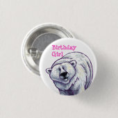 Polar Beer Party Center Ronde Button 3,2 Cm (Voorkant /achterkant)