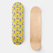Polar Beer Pattern Design op geel Skateboard (Voorkant)