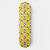 Polar Beer Pattern Design op geel Skateboard (Voorkant)
