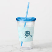 Polar Beer Paw Print Acryl Drinkbeker (Achterkant)