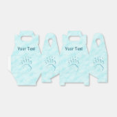 Polar Beer Paw Print Bedankdoosjes (Uitgevouwen)