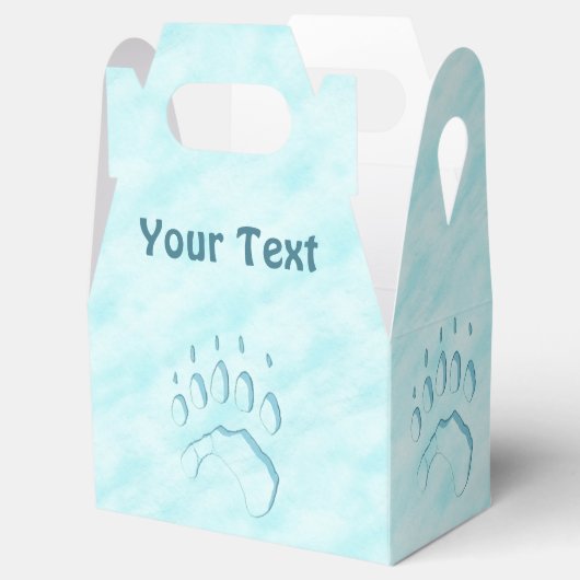 Polar Beer Paw Print Bedankdoosjes (Geopend)