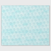 Polar Beer Paw Print Cadeaupapier (Vlak)