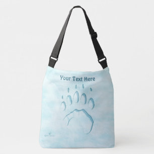 Polar Beer Paw Print Crossbody Tas