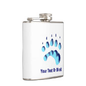 Polar Beer Paw Print Heupfles (Rechts)