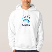 Polar Beer Paw Print Hoodie (Voorkant)