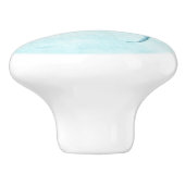 Polar Beer Paw Print Keramische Knop (Zijkant)