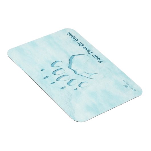 Polar Beer Paw Print Magneet (Rechterzijde)