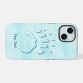 Polar Beer Paw Print OtterBox iPhone Case iPhone 15 Hoesje (Achterkant horizontaal)