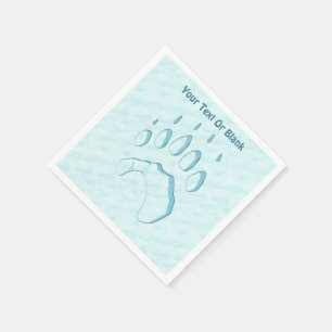 Polar Beer Paw Print Servetten