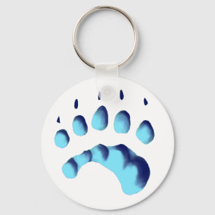 Polar Beer Paw Print Sleutelhanger