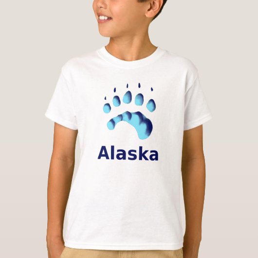 Polar Beer Paw Print T-shirt (Voorkant)