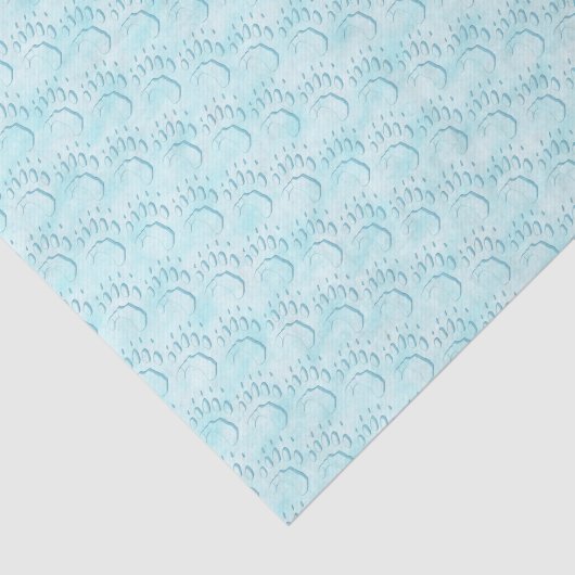 Polar Beer Paw Print Tissuepapier (Detail)