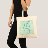 Polar Beer Paw Print Tote Bag (Voorkant (product))