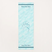 Polar Beer Paw Print Yogamat (Voorkant)