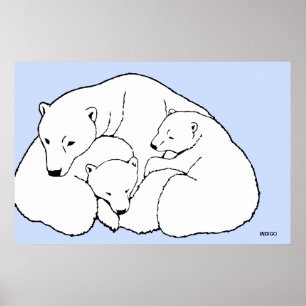 Polar Beer Poster Kunst afdrukken Wildlife Home De