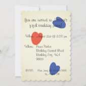 Polar Beer & Puffin Birthday Party Invitation Kaart (Achterkant)