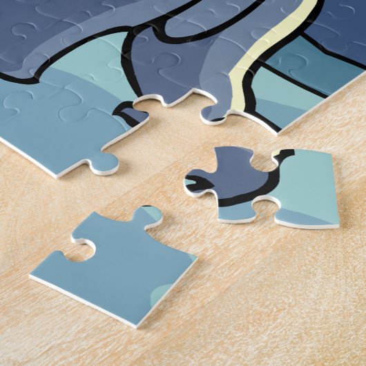 Polar Beer Puzzle Personalized Polar Beer Art Gift Legpuzzel (Zijkant)