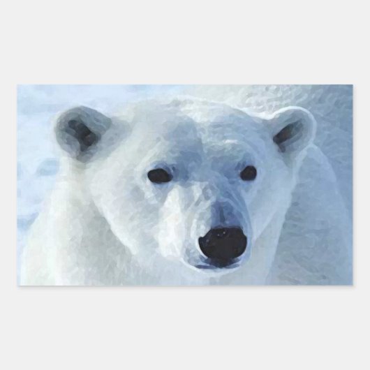 Polar Beer Rechthoek Stickers (Voorkant)