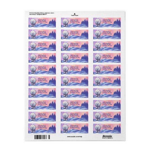 Polar Beer Return Address Labels (Full Sheet)