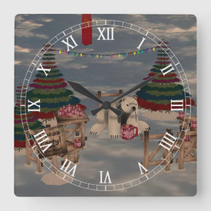 Polar Beer Roman Numeral Clock Vierkante Klok