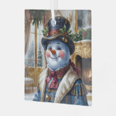 Polar Beer Santa Christmas Design Glas Ornament (Voorkant links)