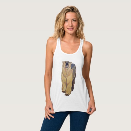 Polar Beer Shirten Polar Beer Art Lady's Tanktop (Volledige Voorkant)