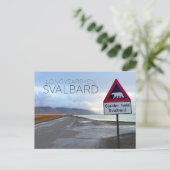 Polar Beer Sign in Longyearbyen, Svalbard Briefkaa Briefkaart (Staand voorkant)
