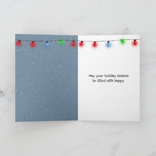 Polar Beer Sledding met een pinguïn Feestdagen Kaart (Binnen)