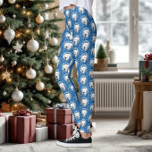 Polar Beer Sneeuwvlokken Art Nouveau Leggings