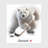 Polar beer spelen hockey sticker (Vel)