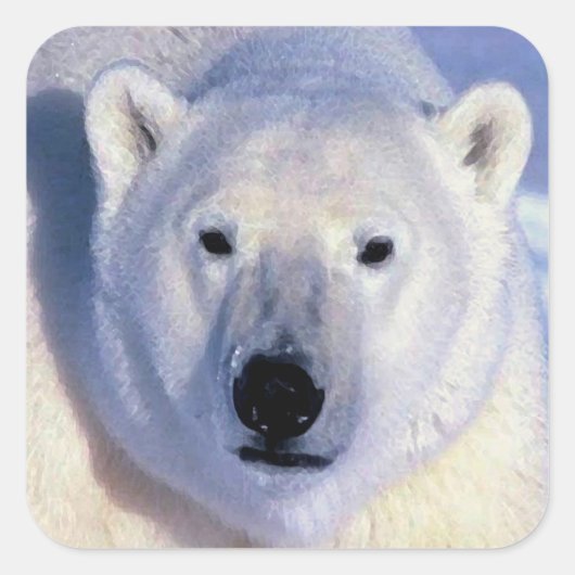 Polar Beer Square Sticker (Voorkant)