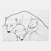 Polar Beer Towel moeder en Beer Tea Towel Theedoek (Horizontaal)