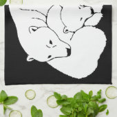 Polar Beer Towel moeder en Beer Tea Towel Theedoek (Gevouwen)