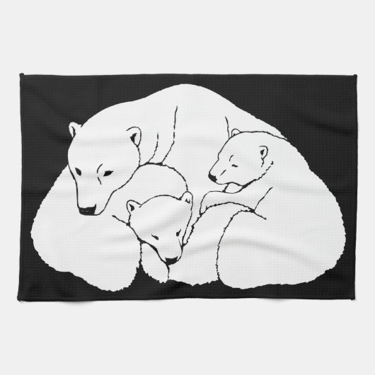 Polar Beer Towel moeder en Beer Tea Towel Theedoek (Horizontaal)