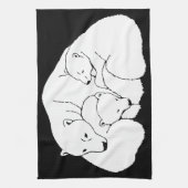 Polar Beer Towel moeder en Beer Tea Towel Theedoek (Verticaal)
