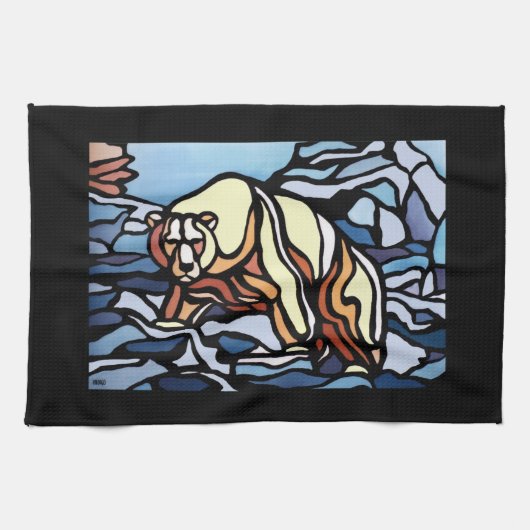 Polar Beer Towel Native Art Beer Tea Towel Gift Theedoek (Horizontaal)