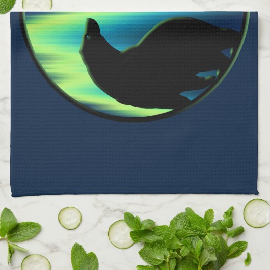 Polar Beer Towel Northern Lights Beer Tea Towel Theedoek (Gevouwen)