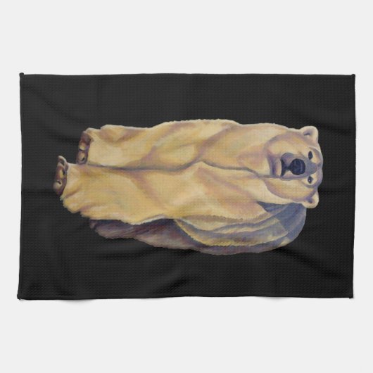 Polar Beer Towel Polar Beer Art Tea Towel Gift Theedoek (Horizontaal)