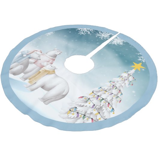 Polar Beer Trio Kerstboom Rok (Gekanteld)