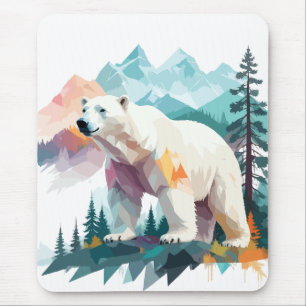 Polar Beer Vector Art Animal Majestic Natuur Wild Muismat