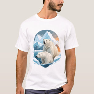 Polar Beer Vector Art Animal Majestic Natuur Wild T-shirt