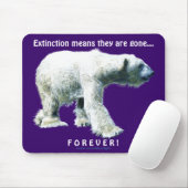 POLAR BEER Walking Wildlife Mousepad Muismat (Met muis)